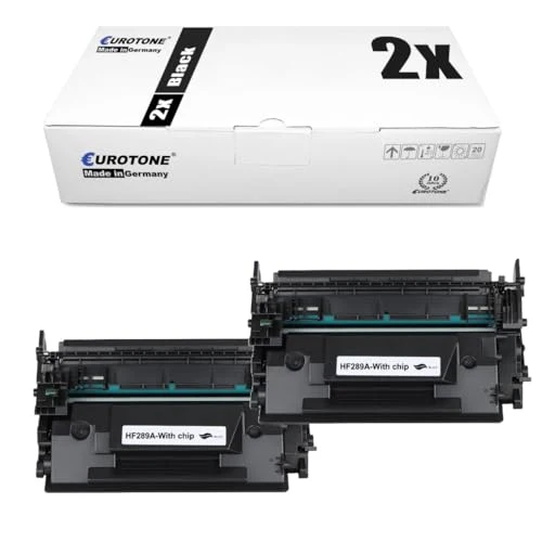 2x Eurotone tonercartridges compatibel met HP CF289A – Zwart – voor HP LaserJet Enterprise Flow MFP M 528 c, HP LaserJet Enterprise Flow MFP M 528-serie