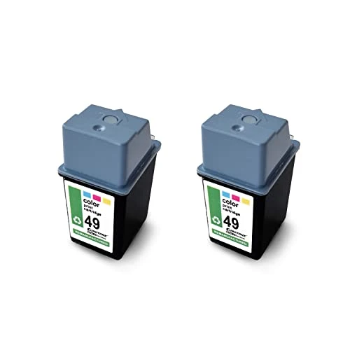 2x Eurotone inktcartridges compatibel met HP 49XL – Meerkleurig – voor 51649AE, 690C