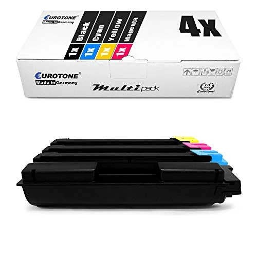 4x Eurotone tonercartridges compatibel met Kyocera TK-590C – Cyaan – voor Kyocera ECOSYS M 6026 cdn, Kyocera ECOSYS M 6026 cidn