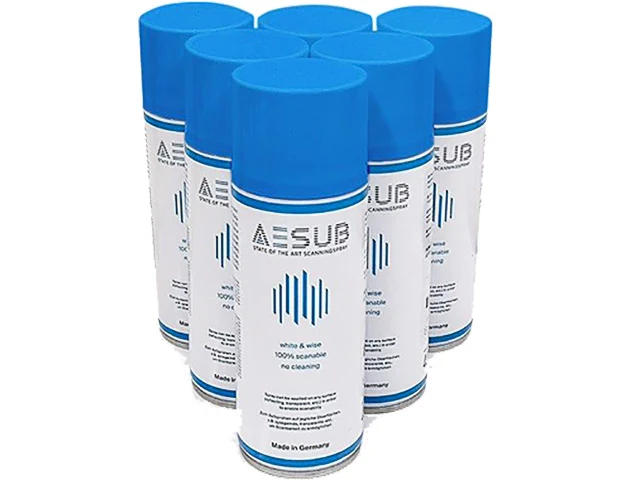AESUB Blue Scanspray 400 ml - Mattierungsspray fuer 3D-Scanning