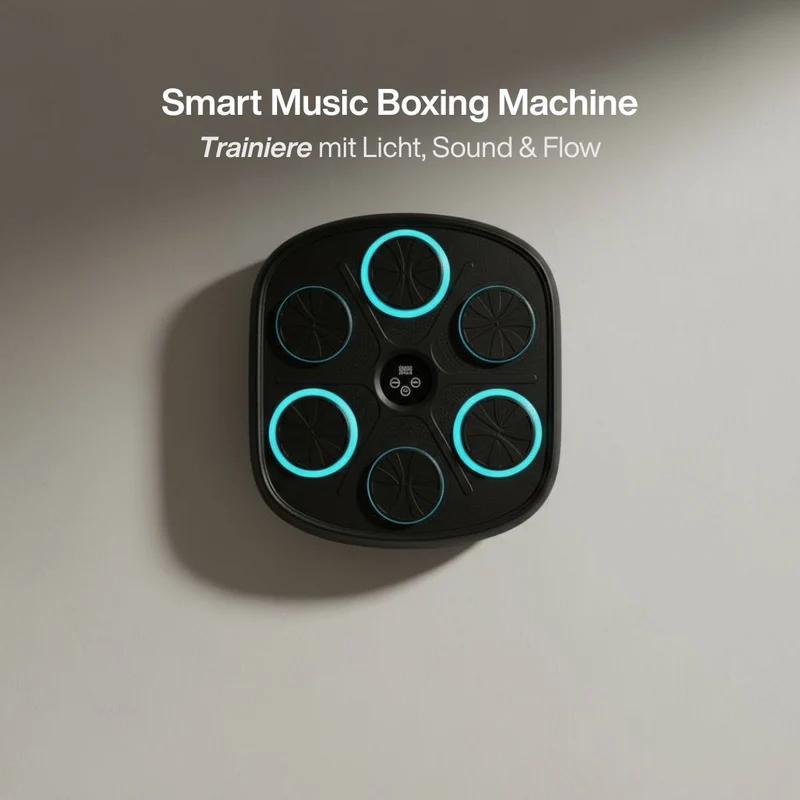Musik Box Maschine mit Bluetooth – Fitness Boxen, Reaktions- & Stressabbau Training