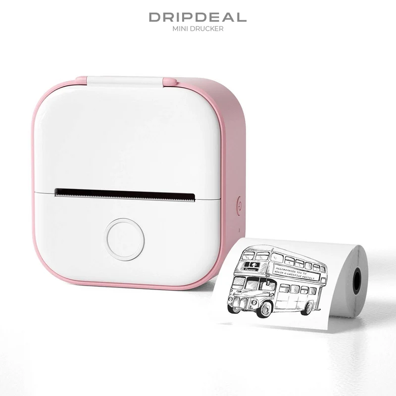 Mini Drucker Dripdeal | Tragbar, Kabellos & Sofortiger Druck