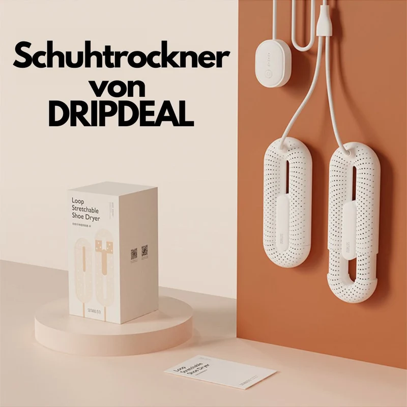 Elektrischer Schuhtrockner Dripdeal | Schnelles Trocknen & Geruchsbeseitigung in 15 Minuten