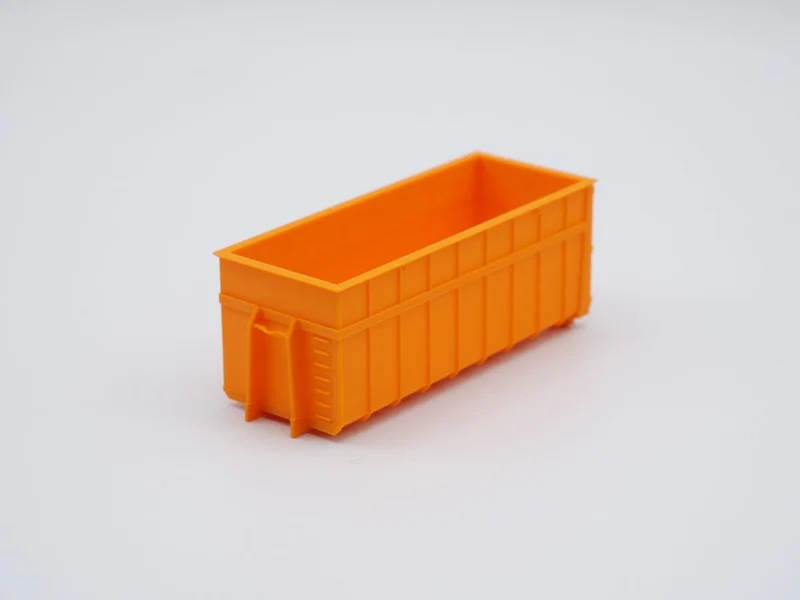 Abrollcontainer "verstärkte" Variante - Spur H0 - 75mm - Farbe: Orange