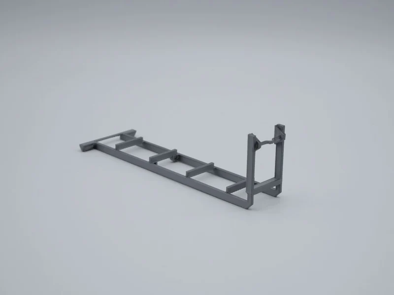 Abrollrahmen - Maßstab 1:50 - passend für Materialcontainer 20ft und Bürocontainer 20ft