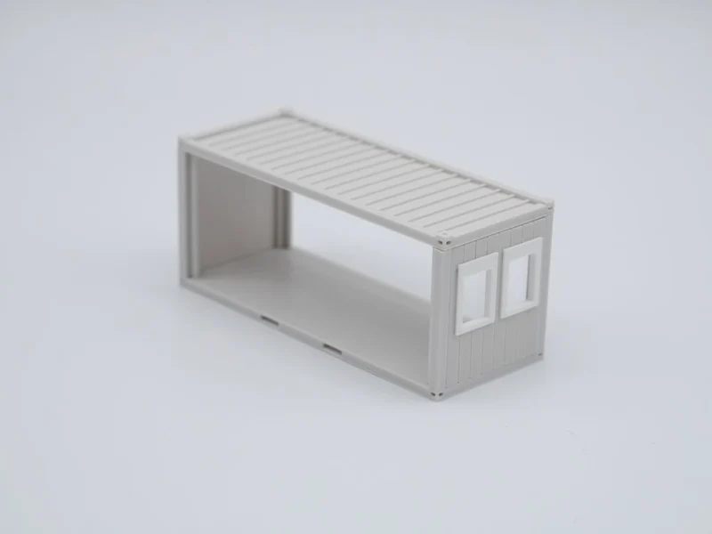 Bürocontainer Typ 5 - Baucontainer - Maßstab 1:87 - Farbe: lichtgrau