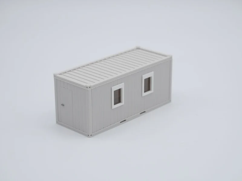 Bürocontainer Typ 2 - Baucontainer - Maßstab 1:87 - Farbe: lichtgrau