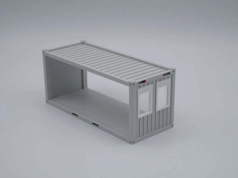 Bürocontainer Typ 5 - Baucontainer - Maßstab 1:50 - Farbe: lichtgrau