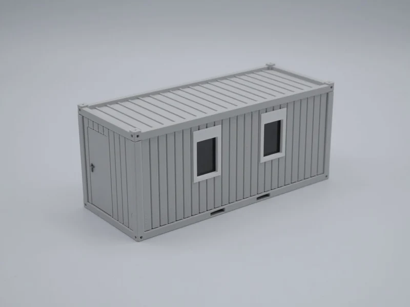 Bürocontainer Typ 2 - Baucontainer - Maßstab 1:50 - Farbe: lichtgrau