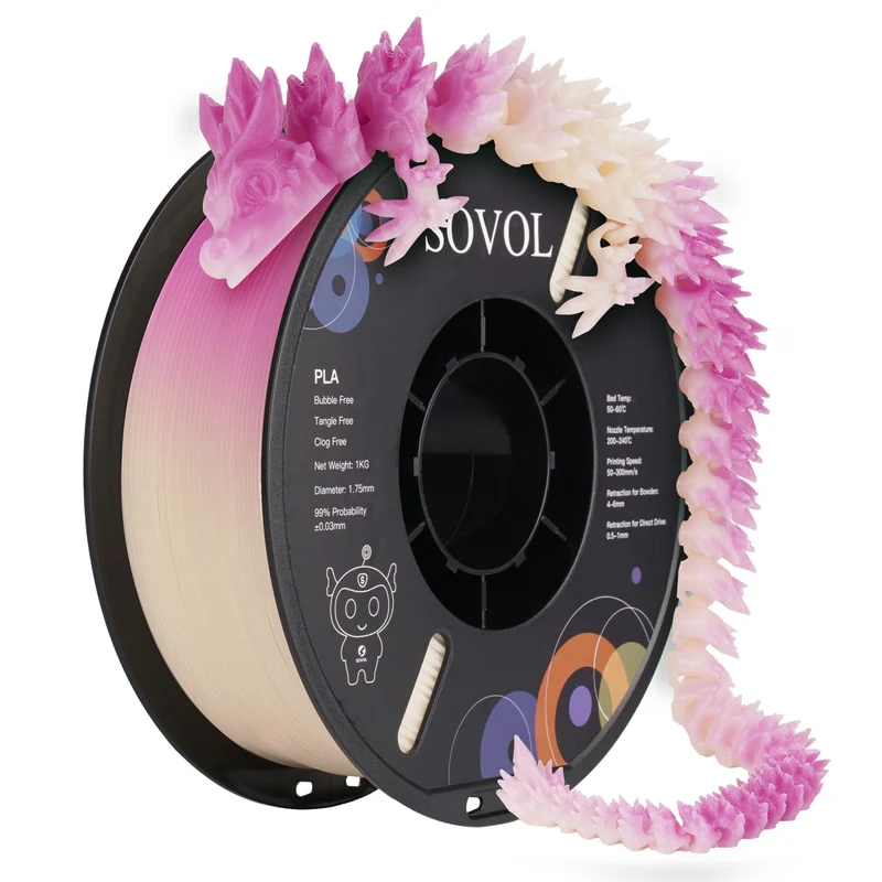 Sovol UV Reactive Color-Changing PLA Filament
