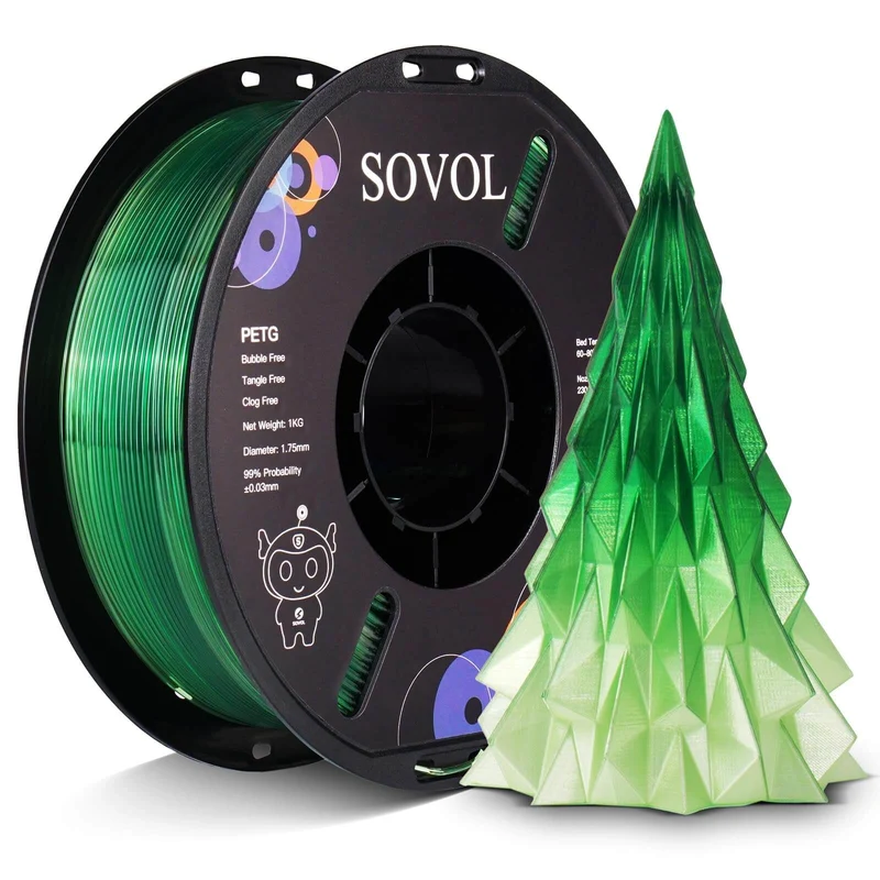 Sovol Gradient Green White PETG Filament