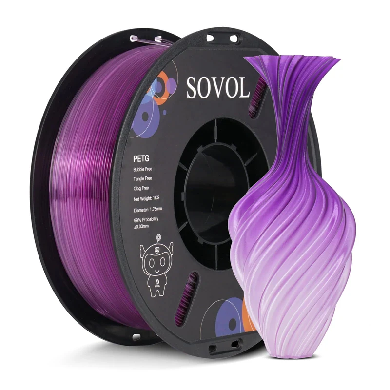 Sovol Gradient Purple White PETG Filament