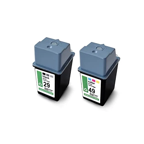 2 cartouches d'encre Eurotone compatibles HP 29XL – Multicolore/Noir – pour imprimantes Brother MFC-J 5320 DW et Brother MFC-J série 5600
