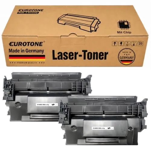 2x Eurotone toner cartridges compatible with HP W1490X – black – for HP LaserJet Pro 4002 dn, HP LaserJet Pro 4002 dw