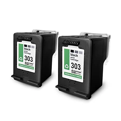 2x ET ink cartridges compatible with HP 303XL – Black – for HP Envy Inspire 7200 Series, HP Envy Inspire 7221 e
