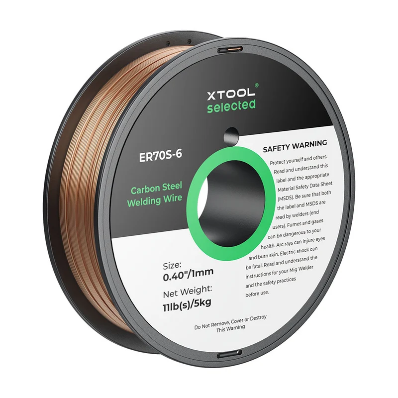 xTool 1 mm ER70S-6 Kohlenstoffstahl-Schweißdraht 5 kg Spule für MetalFab