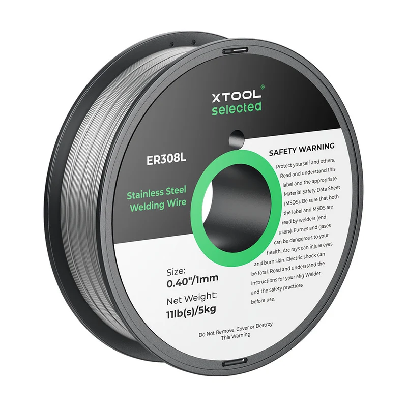 xTool 1 mm ER308L Edelstahl-Schweißdraht, 5 kg Spule für MetalFab