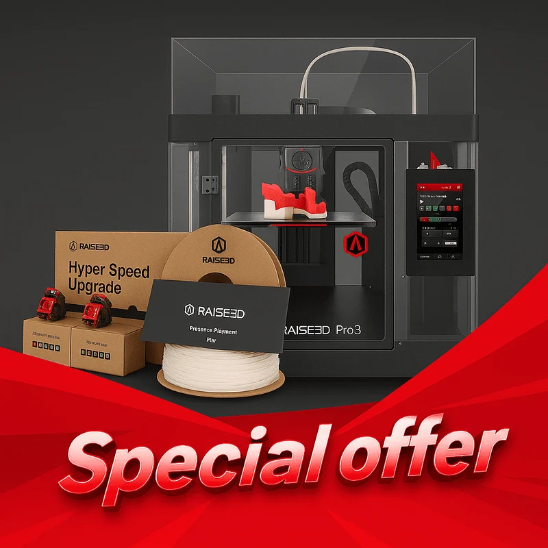 Special-Offer: Raise3D Pro3 3D Dual-Extruder + HUK