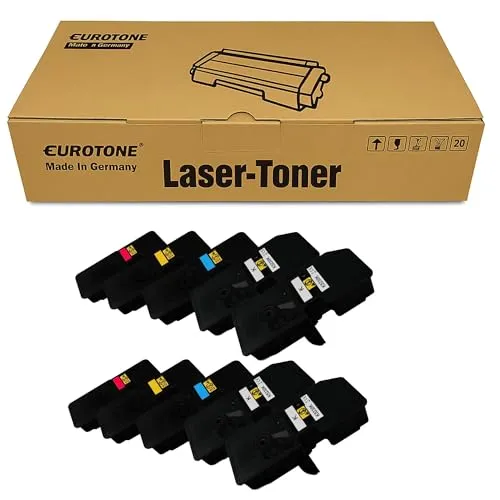 10x Eurotone tonercartridges compatibel met Kyocera MA2600CFX – voor MA2600cwfx, PA2600cwx