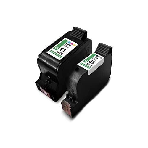 2x Eurotone inktcartridges compatibel met HP 1150C – Meerkleurig/Zwart – voor 45XL, 51645AE