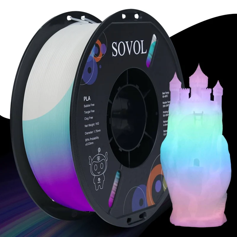 Sovol Glow in dark PLA Filament (1KG/6KG/10KG)