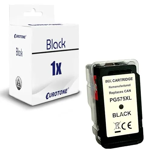 Toner Eurotone compatible avec Canon 575XL – Noir – pour Canon Pixma TR 4750, Canon Pixma TR 4750 i