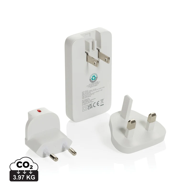 Fluxo flaches RCS 65W GaN-Ladegerät mit Stecker-Adaptern