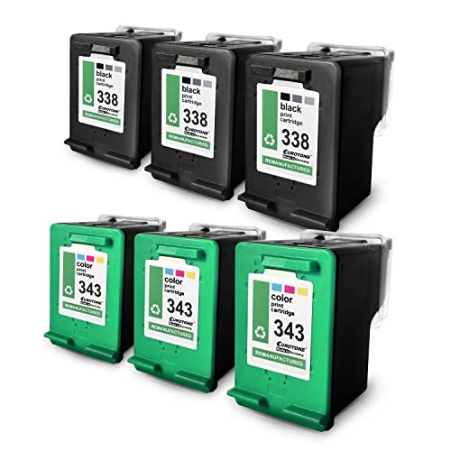 6x Eurotone ink cartridges for HP 460C – Black/Cyan/Magenta/Yellow – for Canon LBP-710 Cx, Canon LBP-710 Series