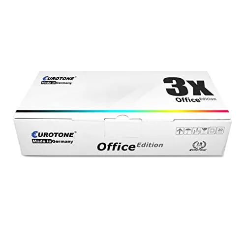 3x Eurotone tonercartridges compatibel met Xerox 006R01175 – Zwart – voor 7245RPL, WC7245RPB