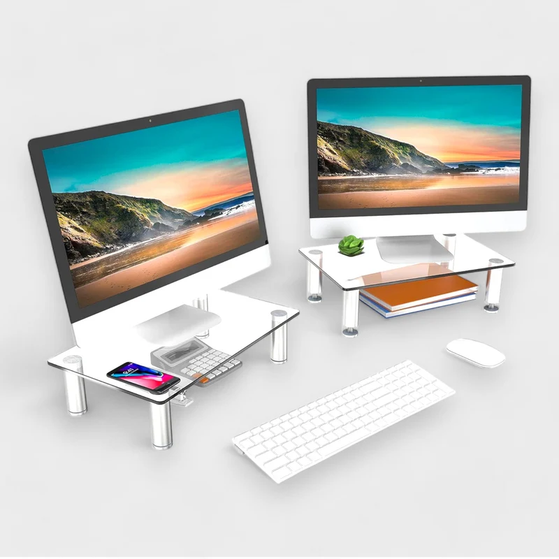2x Fitueyes Monitorerhöhungen, sehr stylisch - Neu!