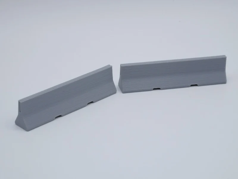 Betonschutzwand / Betonleitwand - Maßstab 1:50 - Länge 70mm - 8 Stück