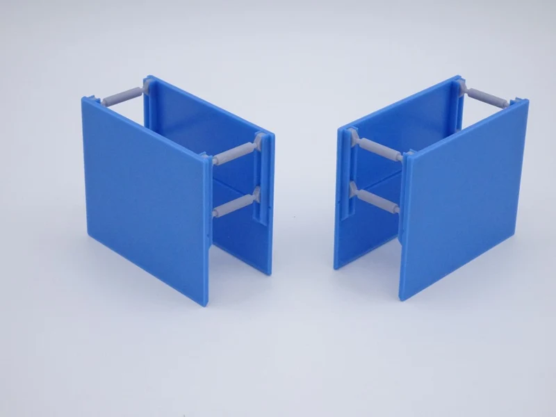 Verbaubox, Verbaukasten - Maßstab H0 1:87 - 3 Stück - Platte 35x28mm - Farbe: himmelblau