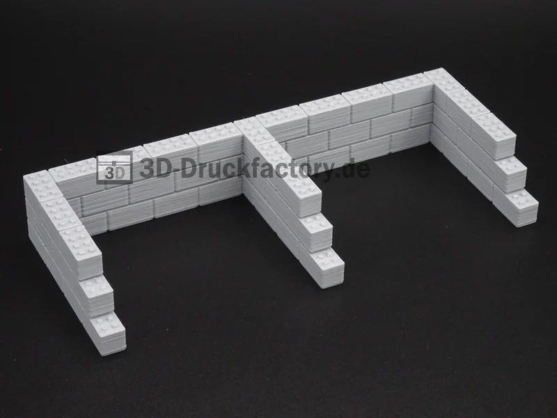 H0 - Betonsteinwand / Betonsteinboxen Lagerplatz für Schüttgut