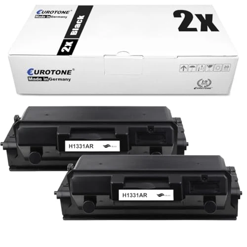 2x Eurotone toner cartridges compatible with HP W1331 – black – for HP Laser 408 dn, HP Laser MFP 432 fdn
