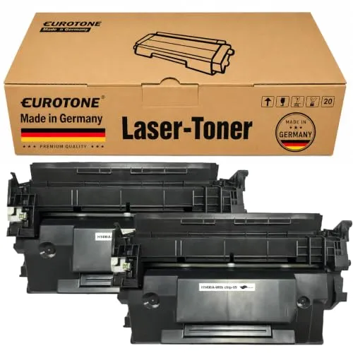 2 картриджа с тонером Eurotone, совместимые с HP W1490A – черные – для HP LaserJet Pro 4002 dn, HP LaserJet Pro 4002 dw
