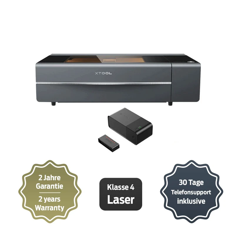 xTool P2S 55W - CO2 Desktop Laser Graviermaschine & Cutter