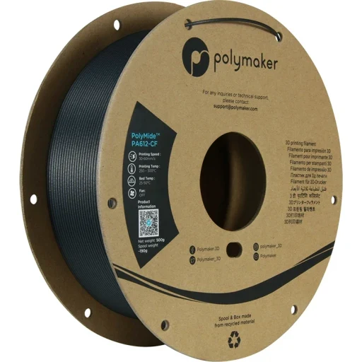 Polymaker PolyMide™ PA612-CF Black 500g 1,75mm