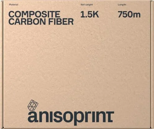 Anisoprint CCF-1.5K 750m Composite Carbon Fiber - Continuous Fiber in Kombination mit PLA, ABS, PETG
