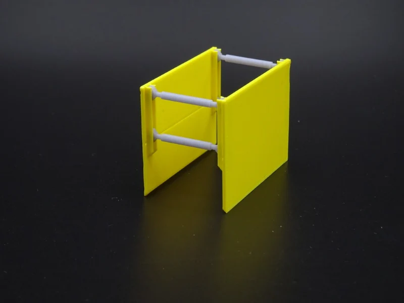 Verbaubox, Verbaukasten - Maßstab H0 1:87 - 3 Stück - Platte 40x28mm - Farbe: gelb