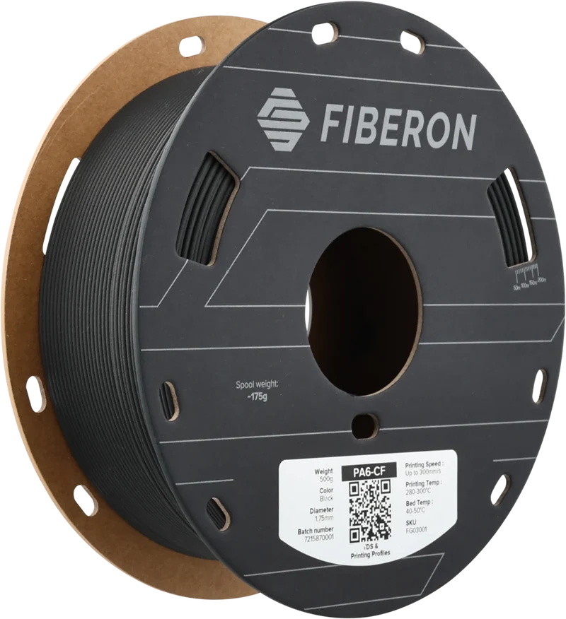 Polymaker Fiberon™ PA6-CF20 Black 1,75 mm 500 g