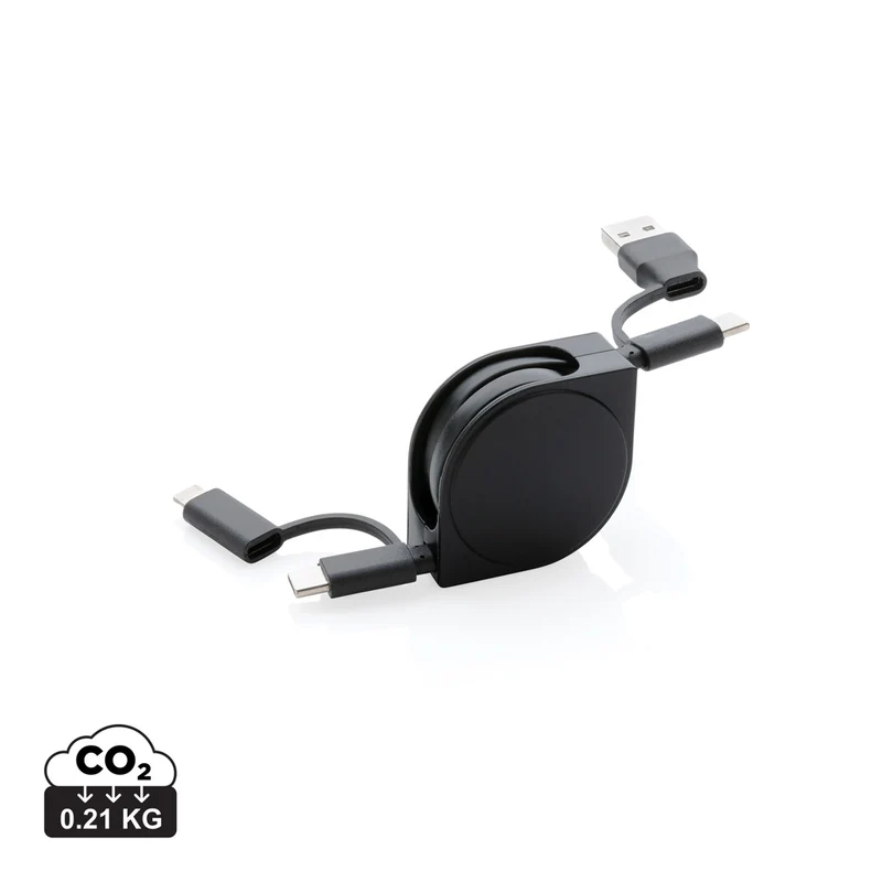 4-in-1 Kabel aus TPE und RCS Standard recyceltem Kunststoff