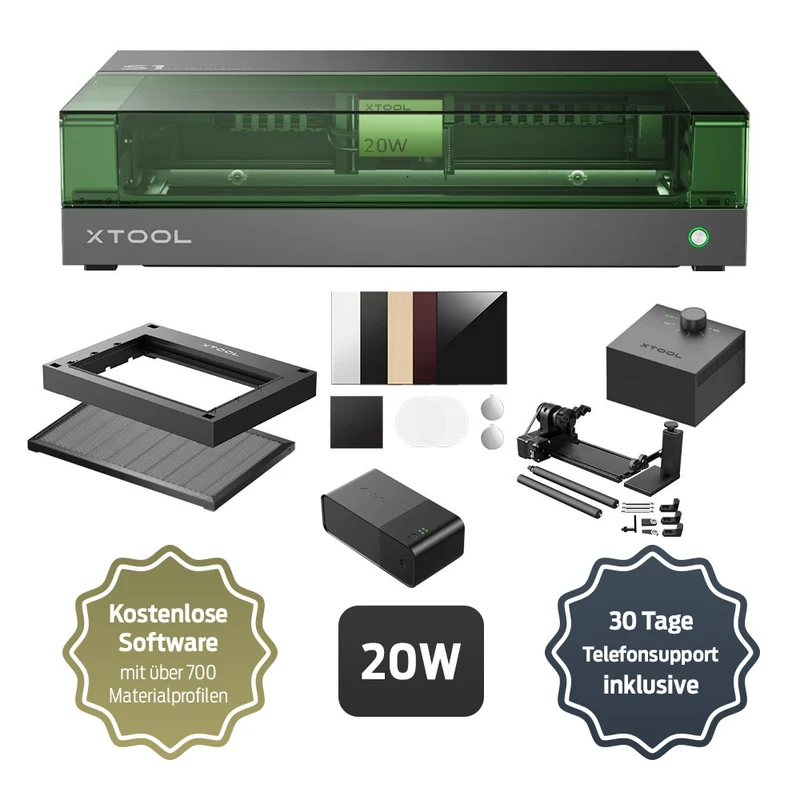 xTool S1 20W - Deluxe Bundle