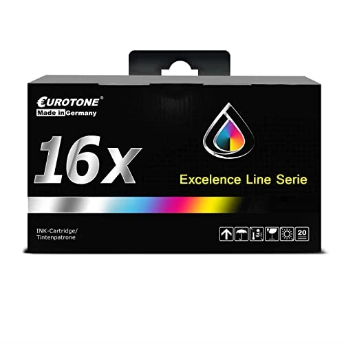 16 cartucce d'inchiostro Eurotone compatibili con HP 950XL – Nero/Ciano/Magenta/Giallo – per HP OfficeJet Pro 251 dw, HP OfficeJet Pro 276 dw