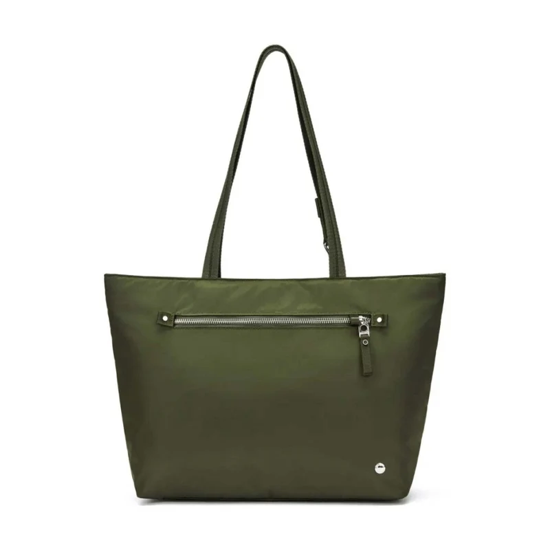 Pacsafe W Anti-Theft RFID Blocking Carryall 13" Laptop Tote Bag Olive