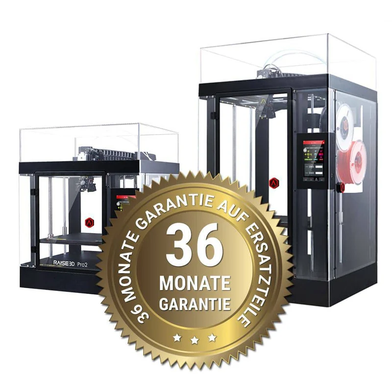 Garantieerweiterung auf 36 Monate für Raise3D Pro2 / Pro3 Serie