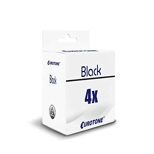 4 cartouches d'encre Eurotone noires pour Brother LC-223 – compatibles avec les imprimantes Brother DCP-J 4120 DW et Brother DCP-J 562 DW.