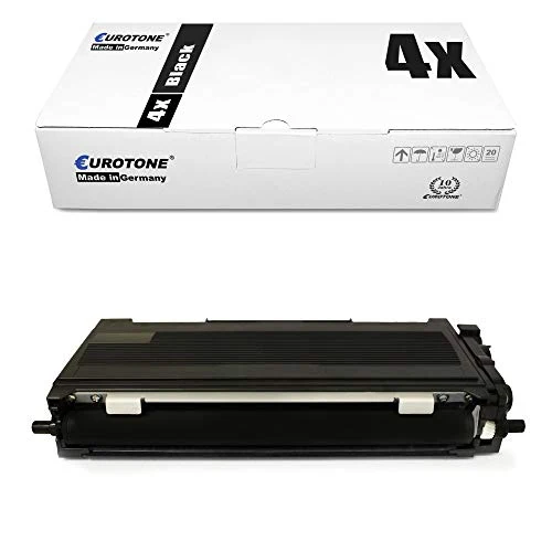 4x Eurotone toner cartridges compatible with Brother TN-2220 – Black – for Brother DCP-7060 D, Brother DCP-7060 N