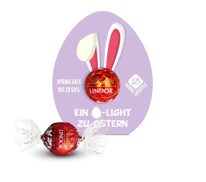 Lindt Lindor Kugel in Ostereikartonage