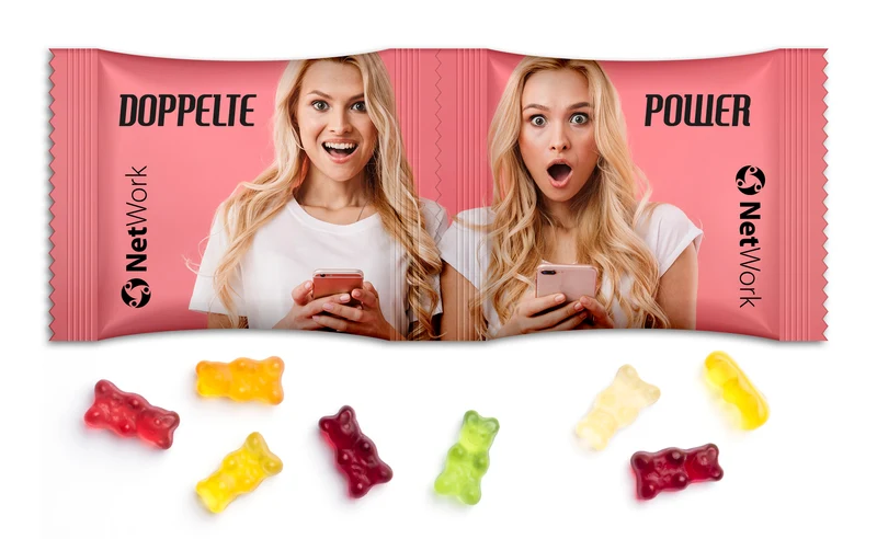 Gummibärchen im Duo-Design