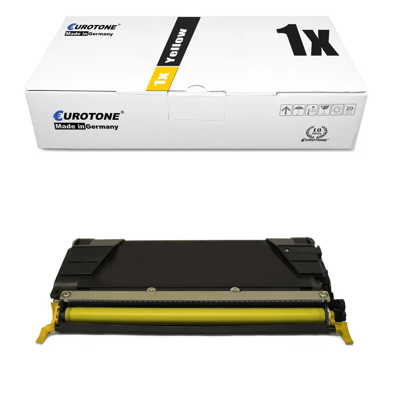 1x toner alternatif pour Lexmark 00C5222YS jaune